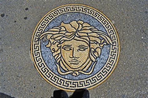 versace symbol on glasses|Versace greek mythology.